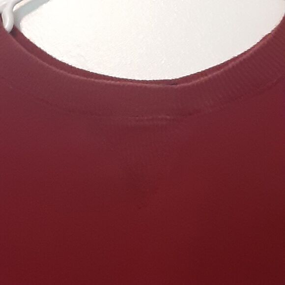 Vtg Starter Adult Mens L Red Crewneck Pullover Blank Sweatshirt - Picture 3 of 7